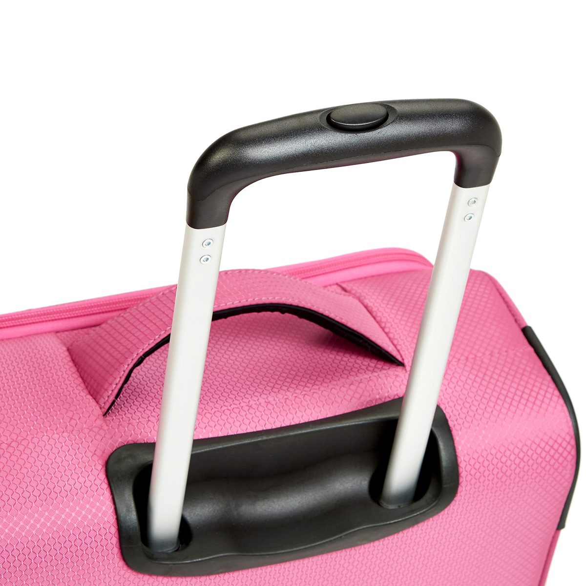AmazonBasics Lightweight Softside Spinner - 22-Inch, Pink