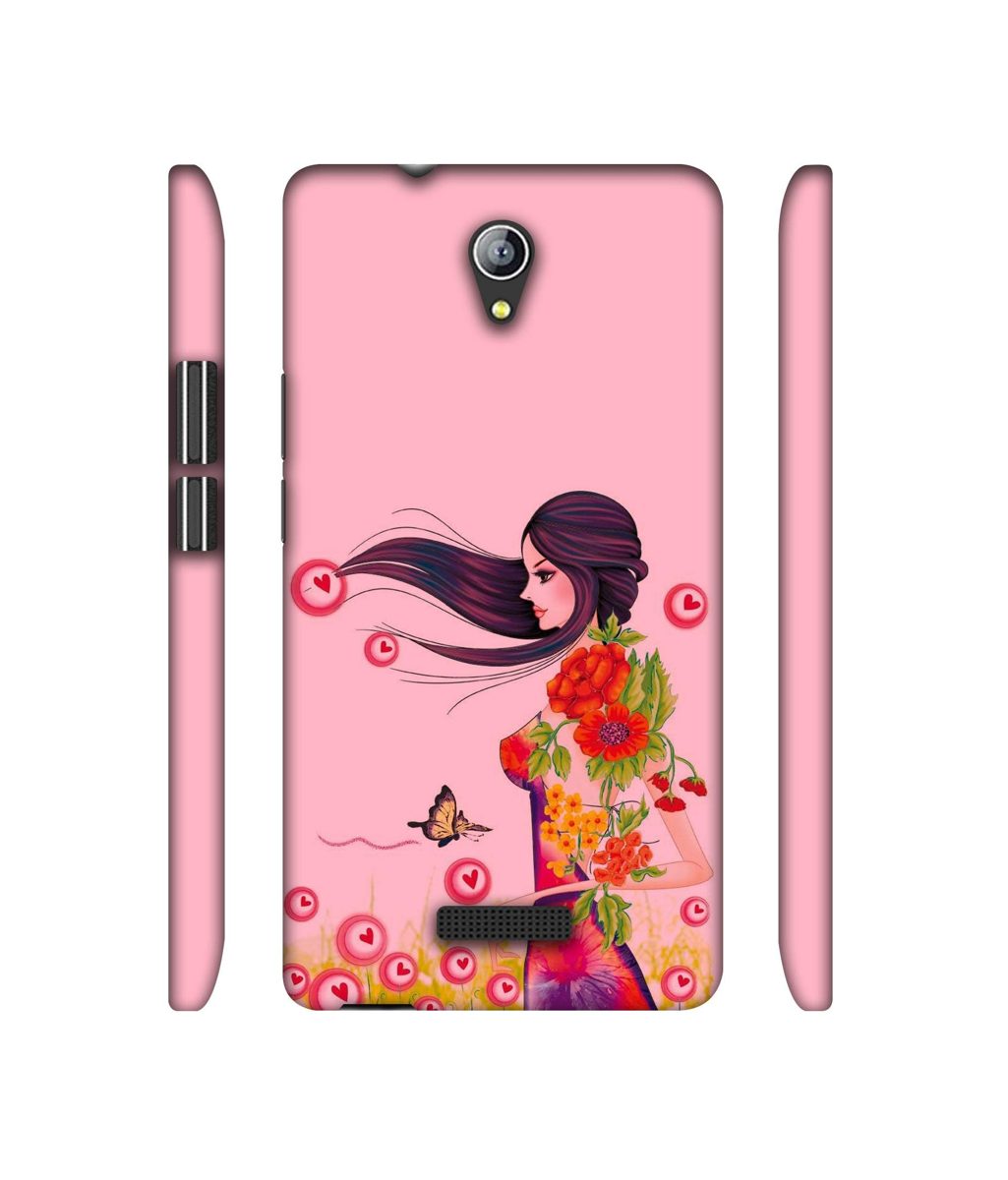 Amazon Brand - Solimo Designer Lady Vector Pattern 3D Printed Hard Back Case Mobile Cover for Micromax Canvas Pace 4G Q416