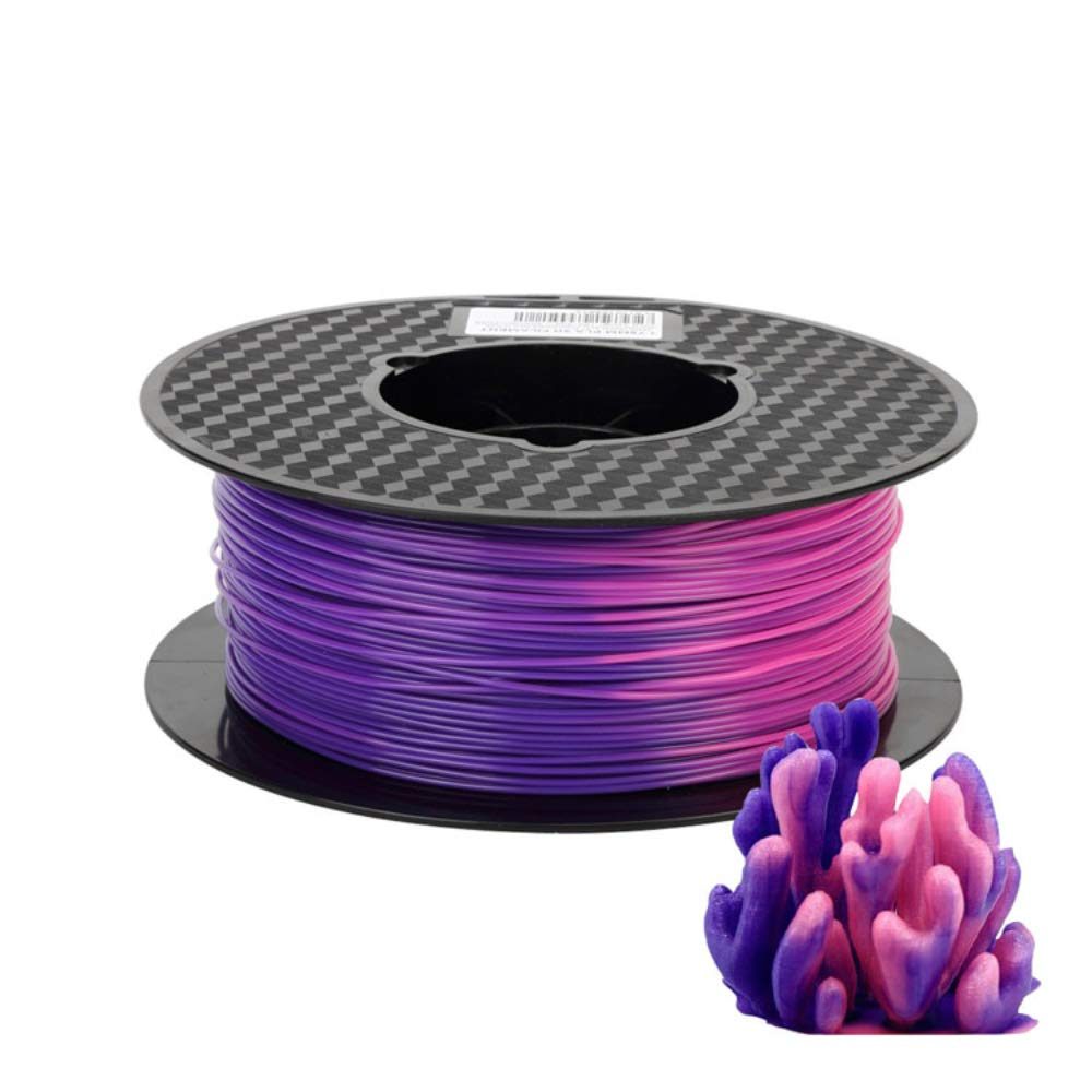 Eono by Amazon Color Changing PLA Filament 1.75mm 3D Printer Filament Change with Temperature from Purple Blue to Pink 1kg Spool 3D Pen Filament Printing Material