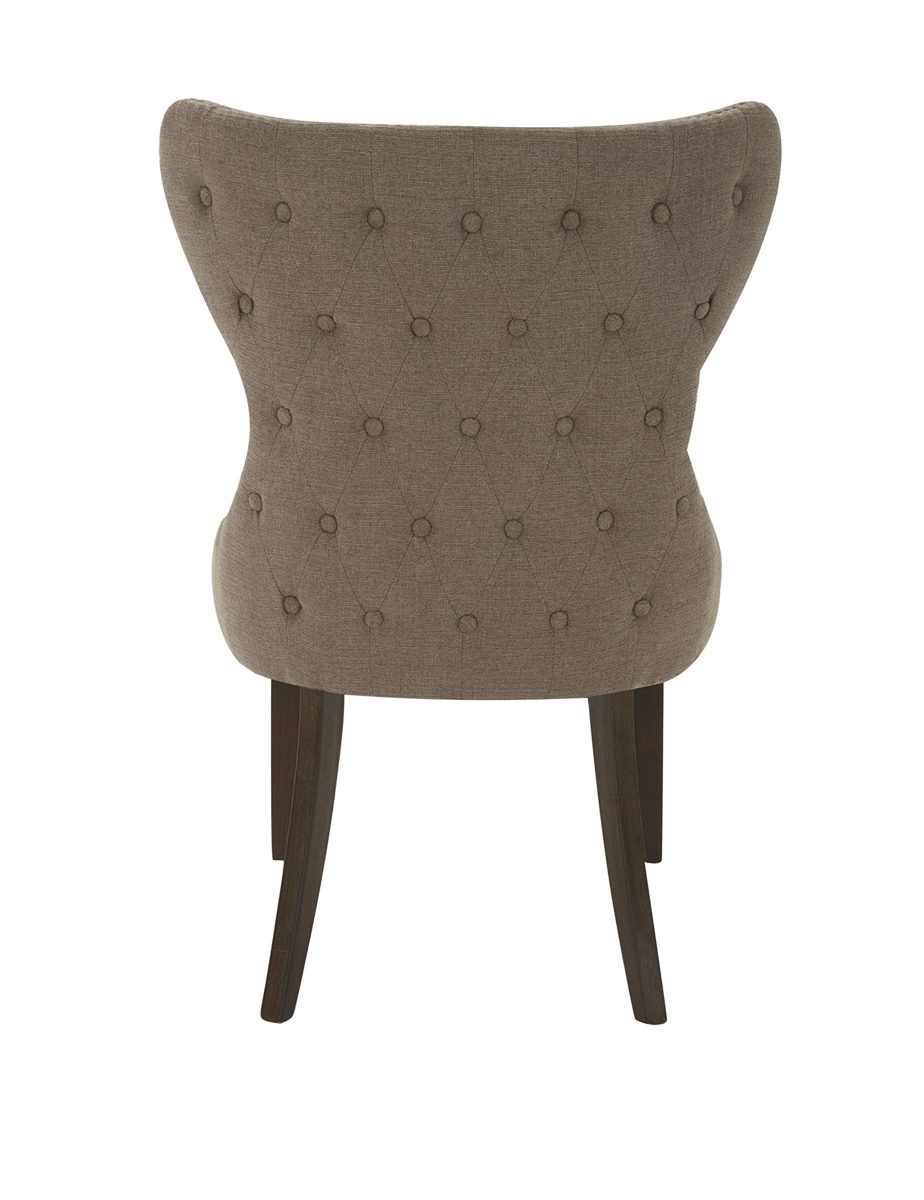 Amazon Brand – Stone & Beam Flanigan Curved-Back Upholstered Dining Chair, 24.4"W, Slate