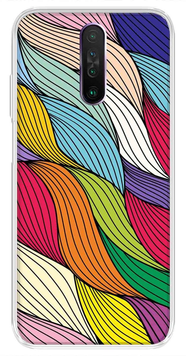 Amazon Brand - Solimo Designer Multicolor Visual Art Design Printed Soft Back Case Mobile Cover for Poco X2 / Xiaomi Redmi K30