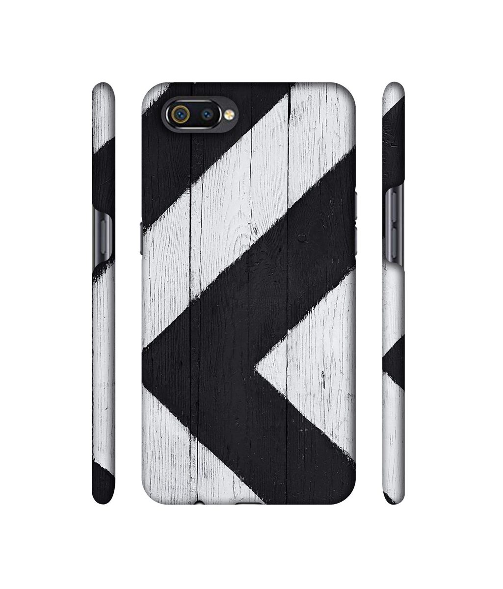 Amazon Brand - Solimo Designer Black Paint Texture on Wood 3D Printed Hard Back Case Mobile Cover for Realme C2