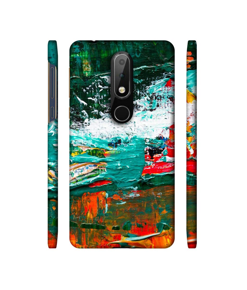 Amazon Brand - Solimo Designer Multicolor Glass Color 3D Printed Hard Back Case Mobile Cover for Nokia 6.1 Plus