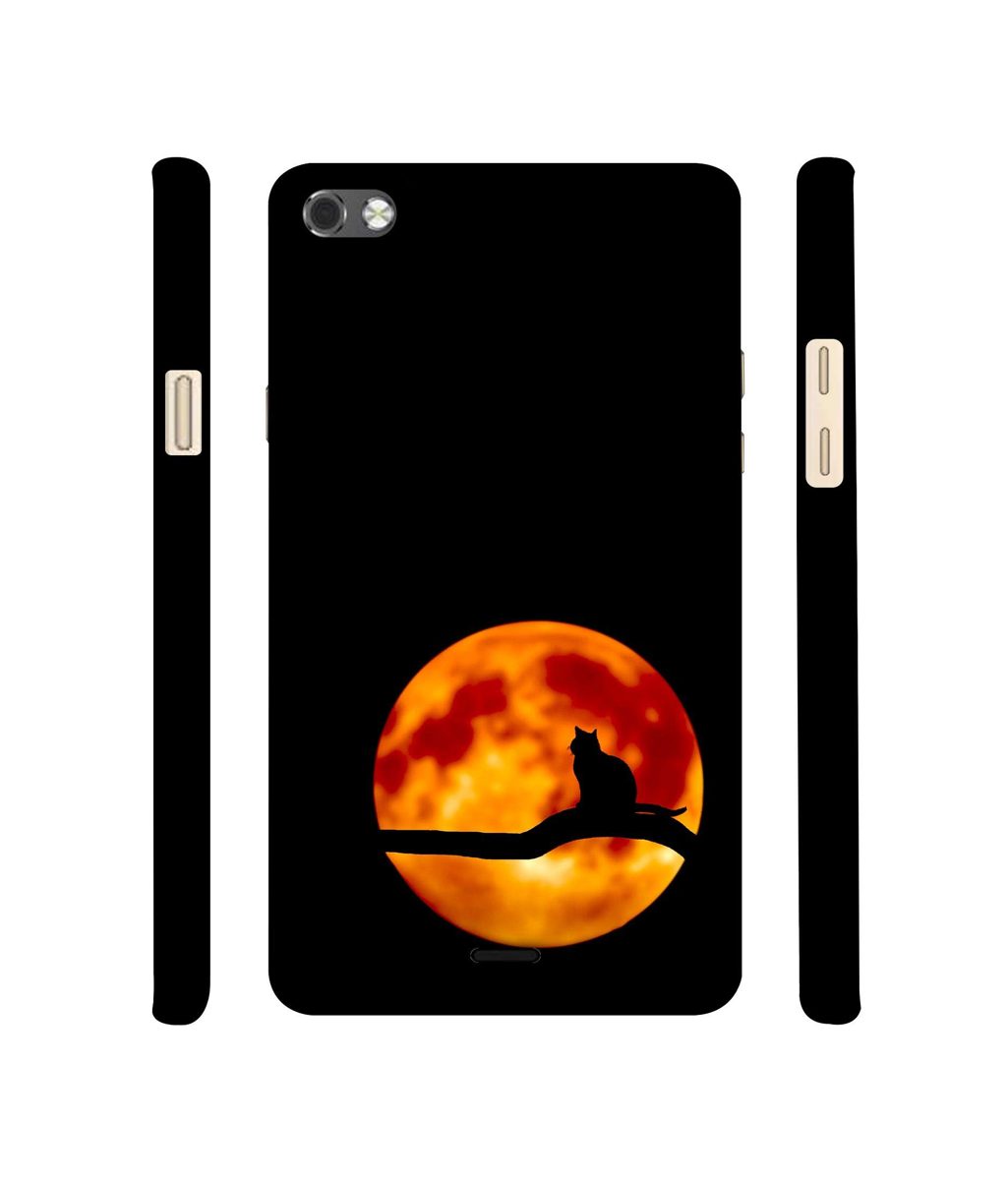 Amazon Brand - Solimo Designer Dark Black Cat 3D Printed Hard Back Case Mobile Cover for Micromax Canvas Sliver 5 Q450