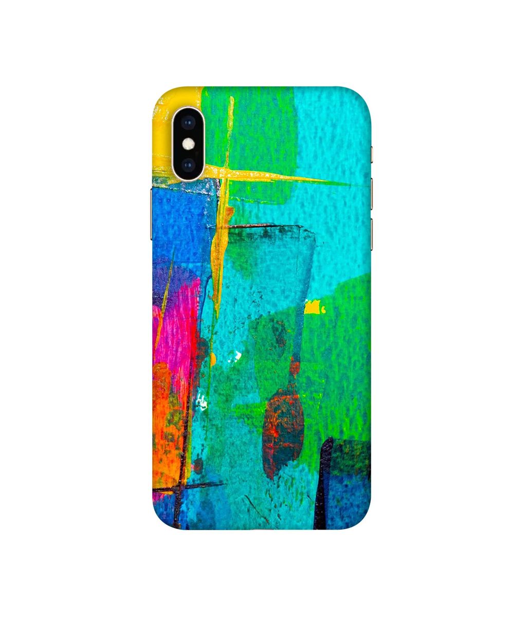 Amazon Brand - Solimo Designer Color Stokes 3D Printed Hard Back Case Mobile Cover for Apple iPhone Xs Max