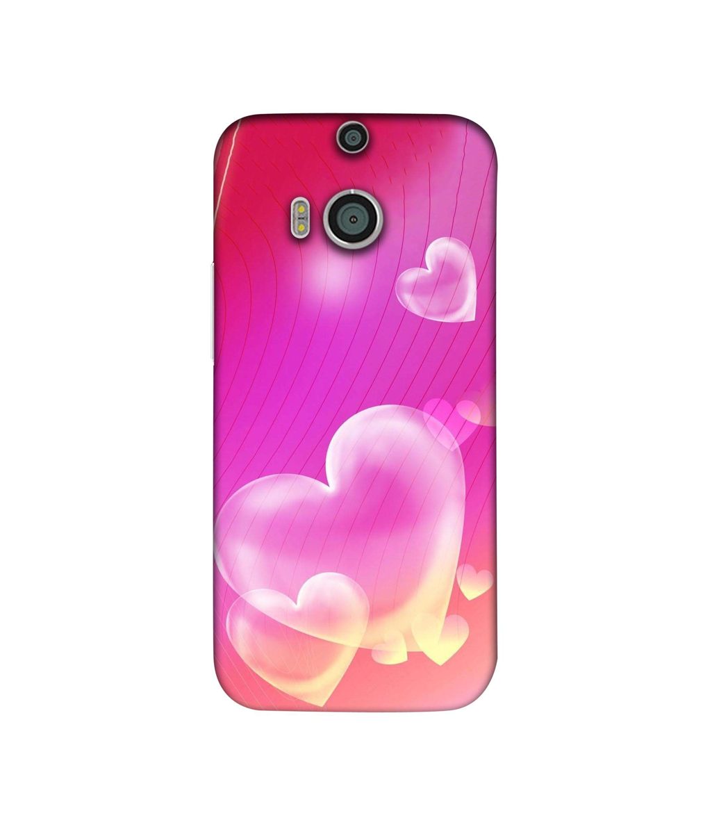 Amazon Brand - Solimo Designer Heart Abstract 3D Printed Hard Back Case Mobile Cover for HTC One M8