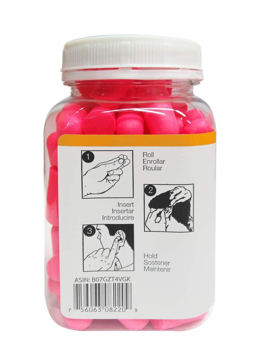 AmazonBasics Soft Foam Women's Sleep Earplugs, NRR 32dB, 50-Pair
