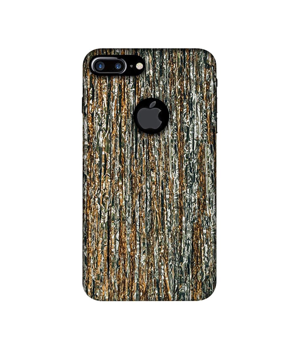 Amazon Brand - Solimo Designer Line Texture on Wall 3D Printed Hard Back Case Mobile Cover for Apple iPhone 7 Plus (Logo Cut)