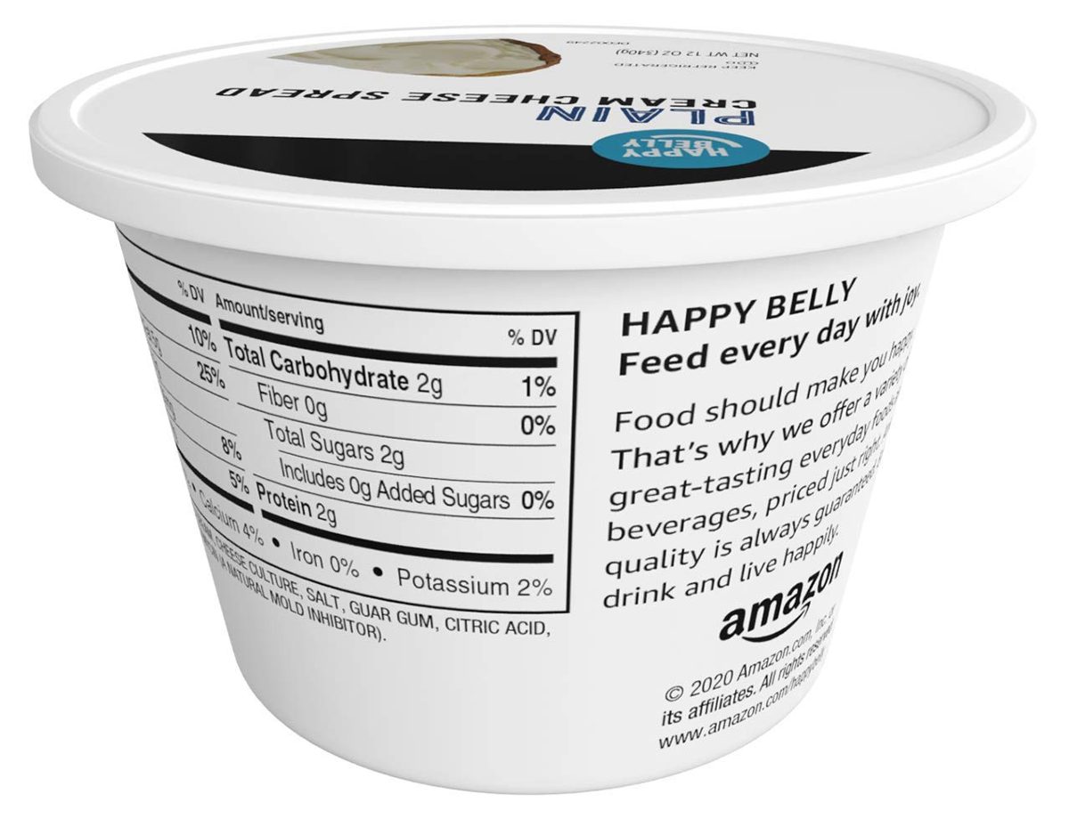 Amazon Brand - Happy Belly Original Cream Cheese Spread, 12 Ounce