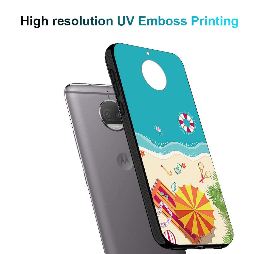 Amazon Brand - Solimo Designer Beach Printed Hard Back Case Mobile Cover for Moto G5S Plus (D1217)