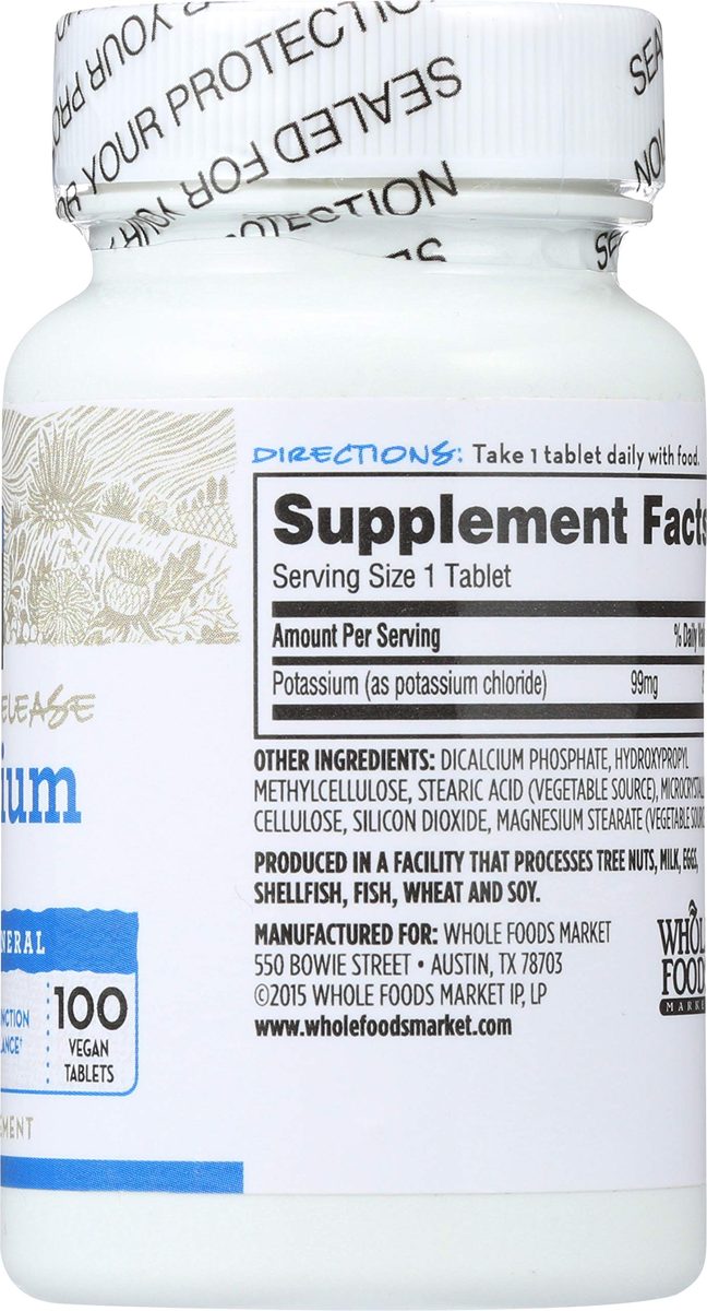 365 Everyday Value, Potassium 99mg, 100 ct