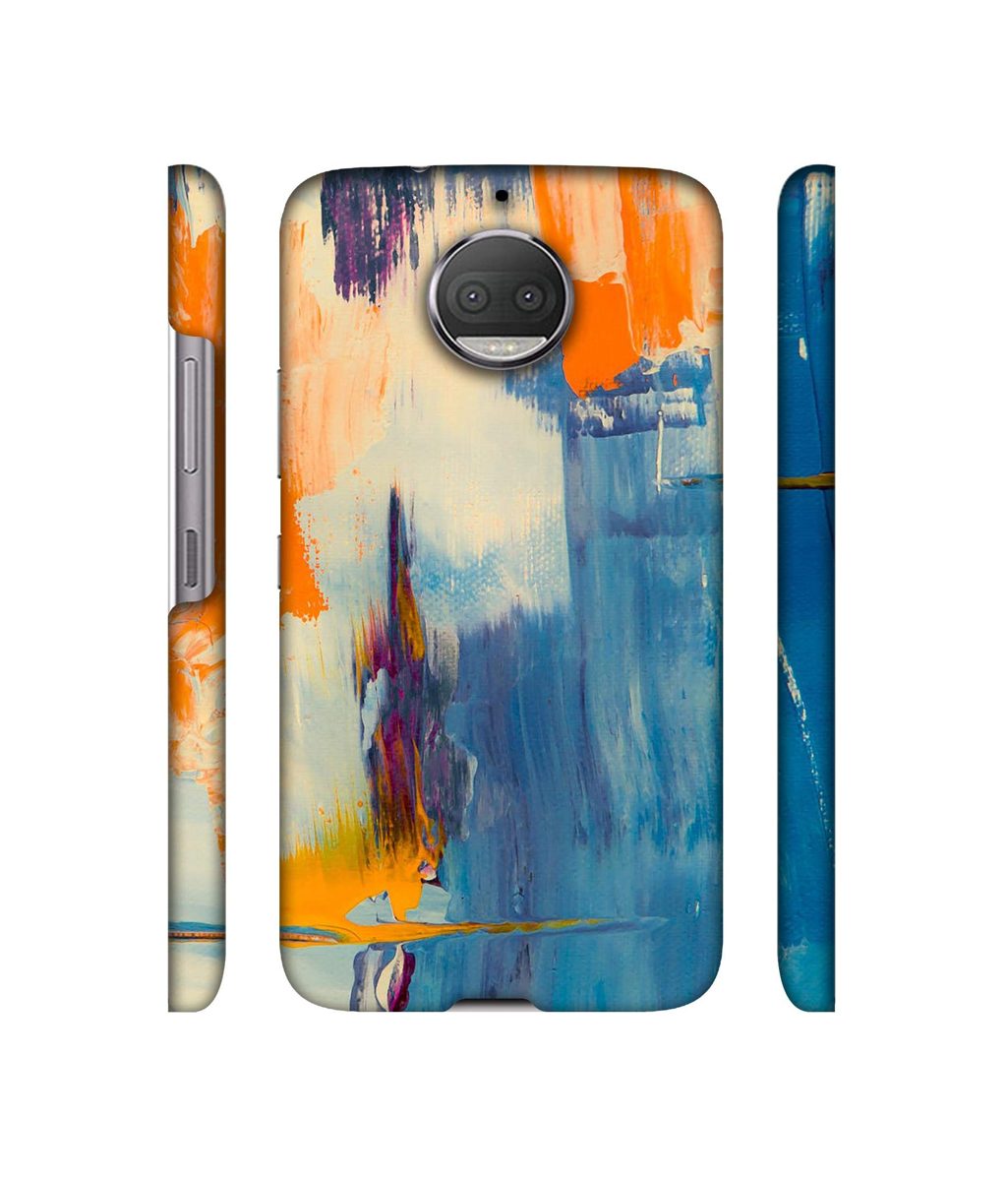 Amazon Brand - Solimo Designer Multicolor Brush Texture 3D Printed Hard Back Case Mobile Cover for Motorola Moto g5s Plus