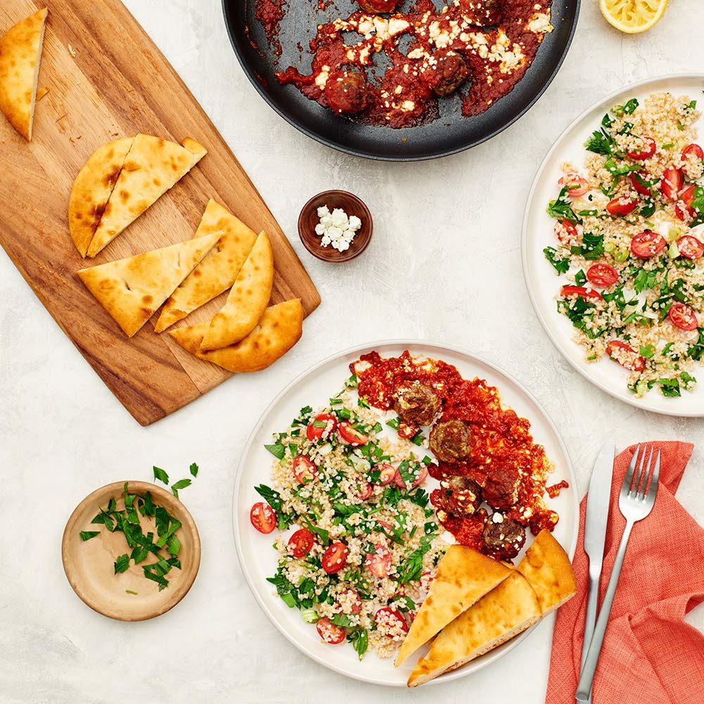 AMAZON Shawarma-Spiced Lamb Meatballs with Feta & Garlic Flatbread, 35 OZ