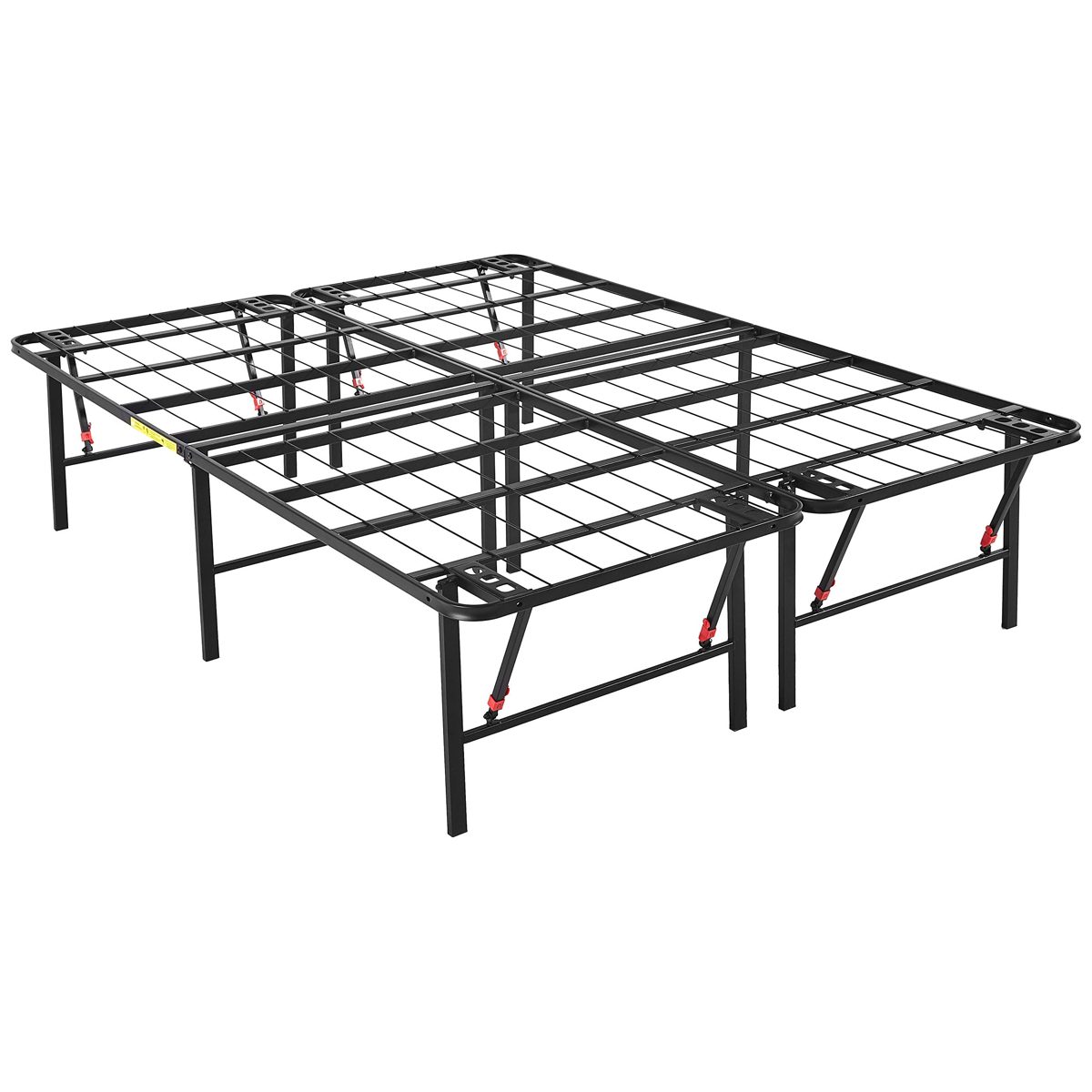 AmazonBasics Foldable Platform Bed Frame, Tool-Free Assembly, 18-Inch Height for Under-Bed Storage