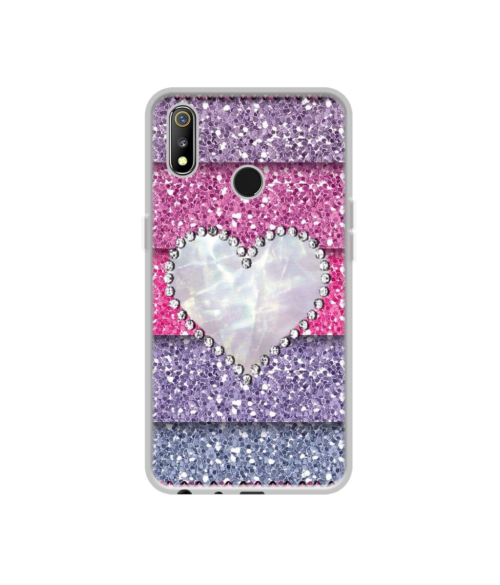 Amazon Brand - Solimo Designer Stone Heart UV Printed Soft Back Case Mobile Cover for Realme 3 / Realme 3i