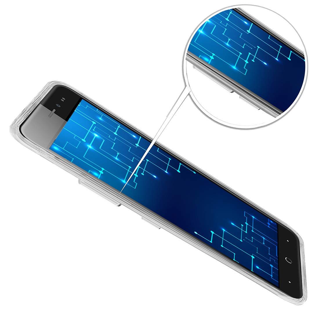Amazon Brand - Solimo Mobile Cover for Lephone W21 (Soft & Flexible Back Case), Transparent