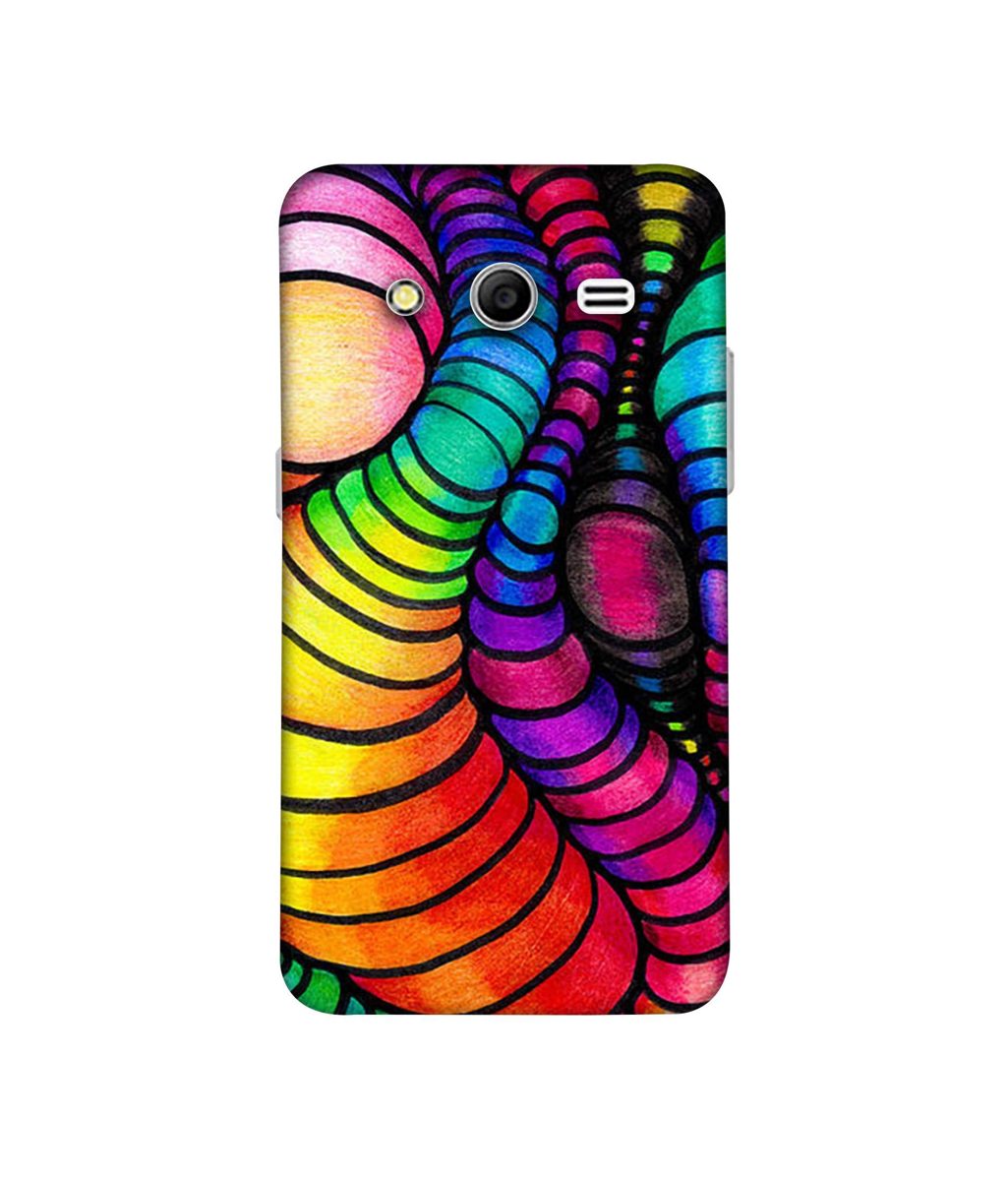 Amazon Brand - Solimo Designer Semi Circle Texture 3D Printed Hard Back Case Mobile Cover for Samsung Galaxy Core 2 G355H