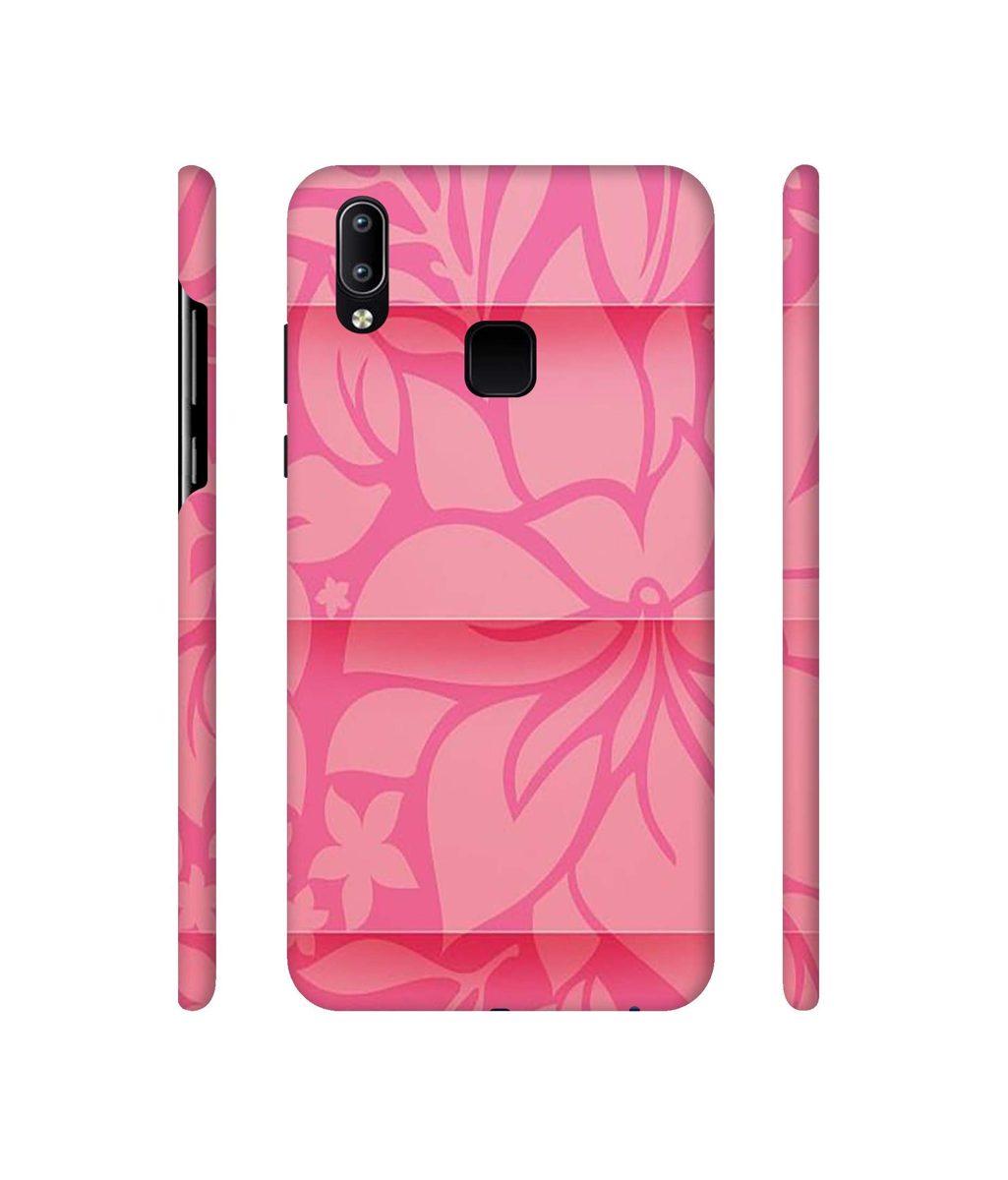 Amazon Brand - Solimo Designer Pink Flower Banch Print On Cloth 3D Printed Hard Back Case Mobile Cover for Vivo Y95
