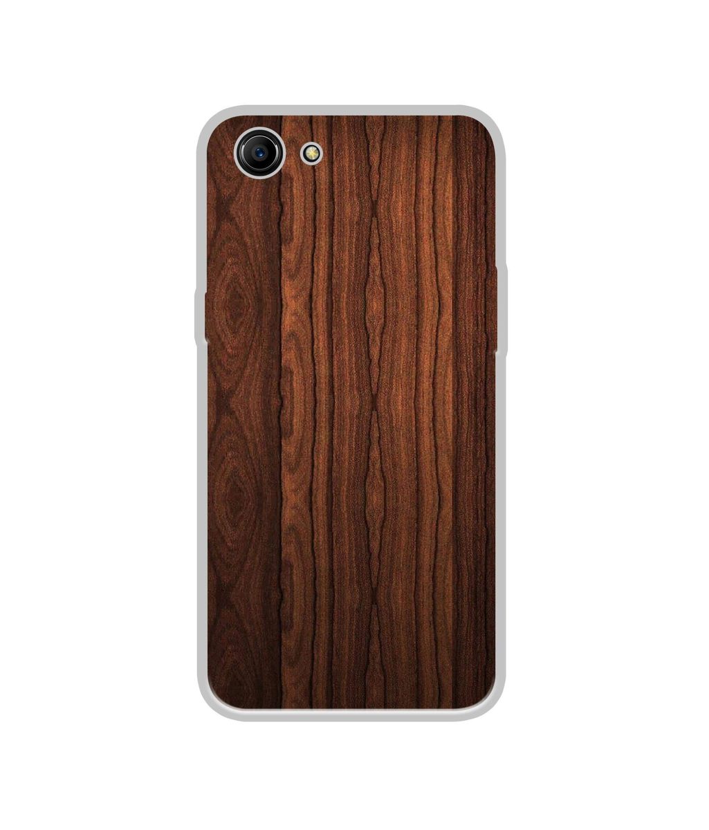 Amazon Brand - Solimo Designer Wooden Texture UV Printed Soft Back Case Mobile Cover for Oppo A83