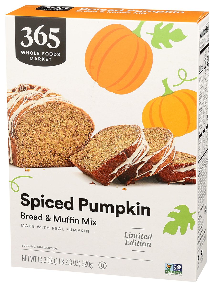 365 by Whole Foods Market, Limited Edition Bread & Muffin Mix, Spiced Pumpkin (Made With Real Pumpkin), 18.3 Ounce