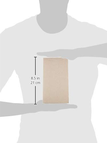 AmazonBasics Linen-Feel Guest Towel, 8.5" x 4.25", White, 500-Count