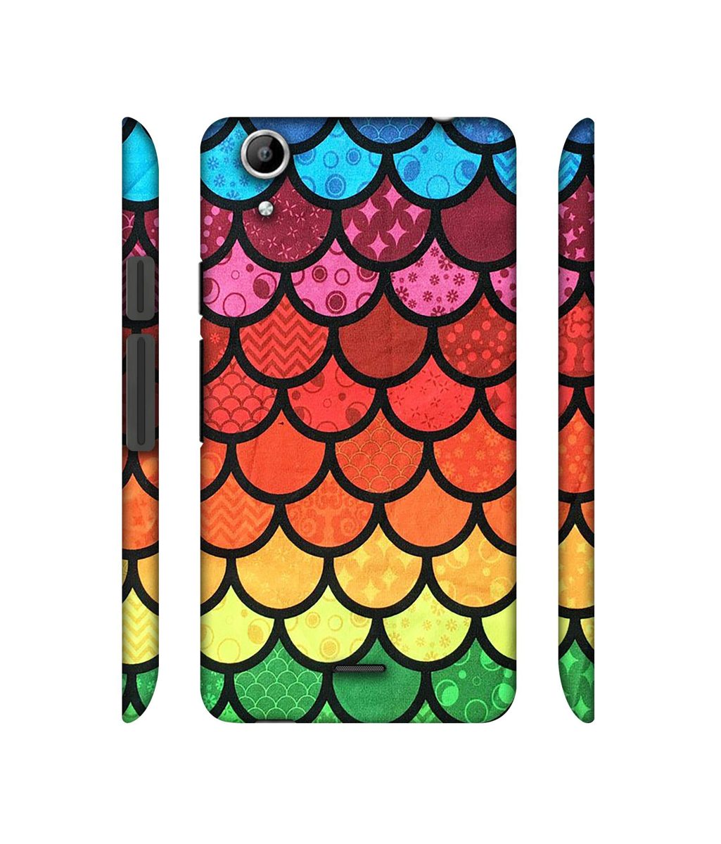 Amazon Brand - Solimo Designer Multicolor Pattern 3D Printed Hard Back Case Mobile Cover for Micromax Canvas Selfie Lens Q345