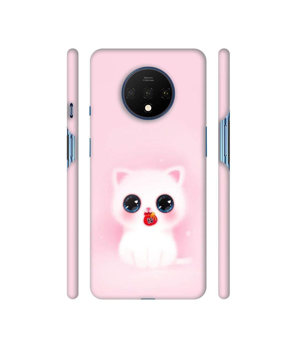 Amazon Brand - Solimo Designer Kitty 3D Printed Hard Back Case Mobile Cover for OnePlus 7T