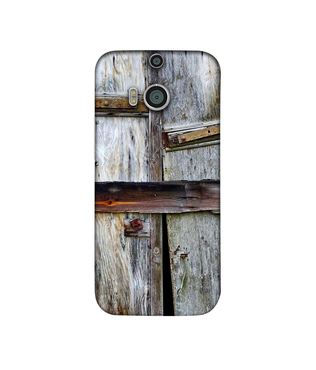 Amazon Brand - Solimo Designer Old Door 3D Printed Hard Back Case Mobile Cover for HTC One M8
