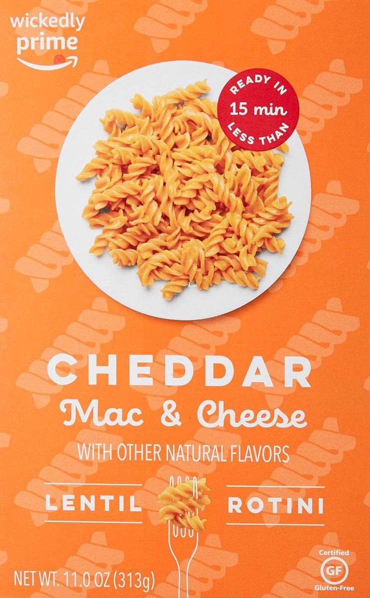 Wickedly Prime Lentil Pasta Meal, Cheddar Mac & Cheese, 11oz