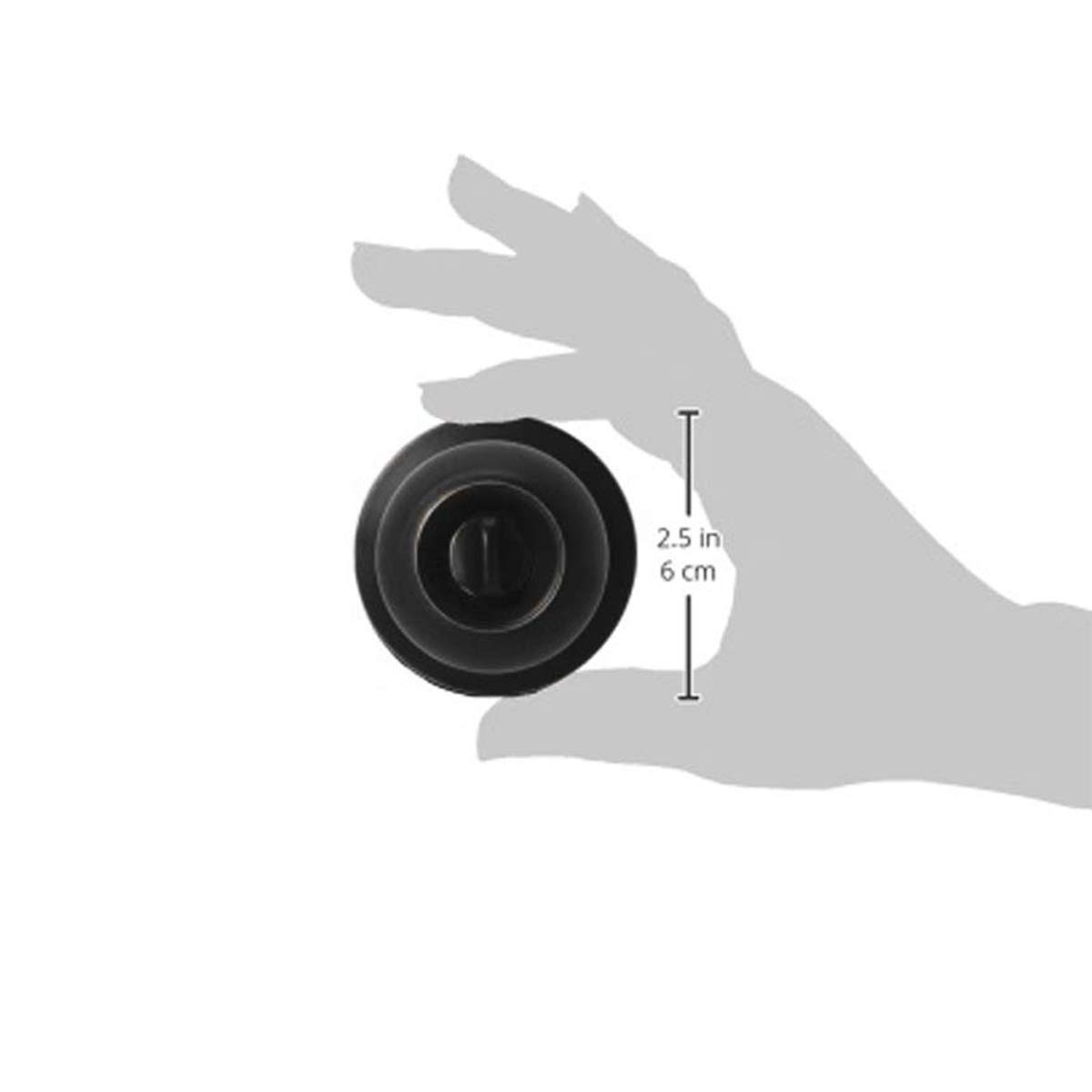 AmazonBasics Privacy Door Knob - Standard Ball - Matte Black