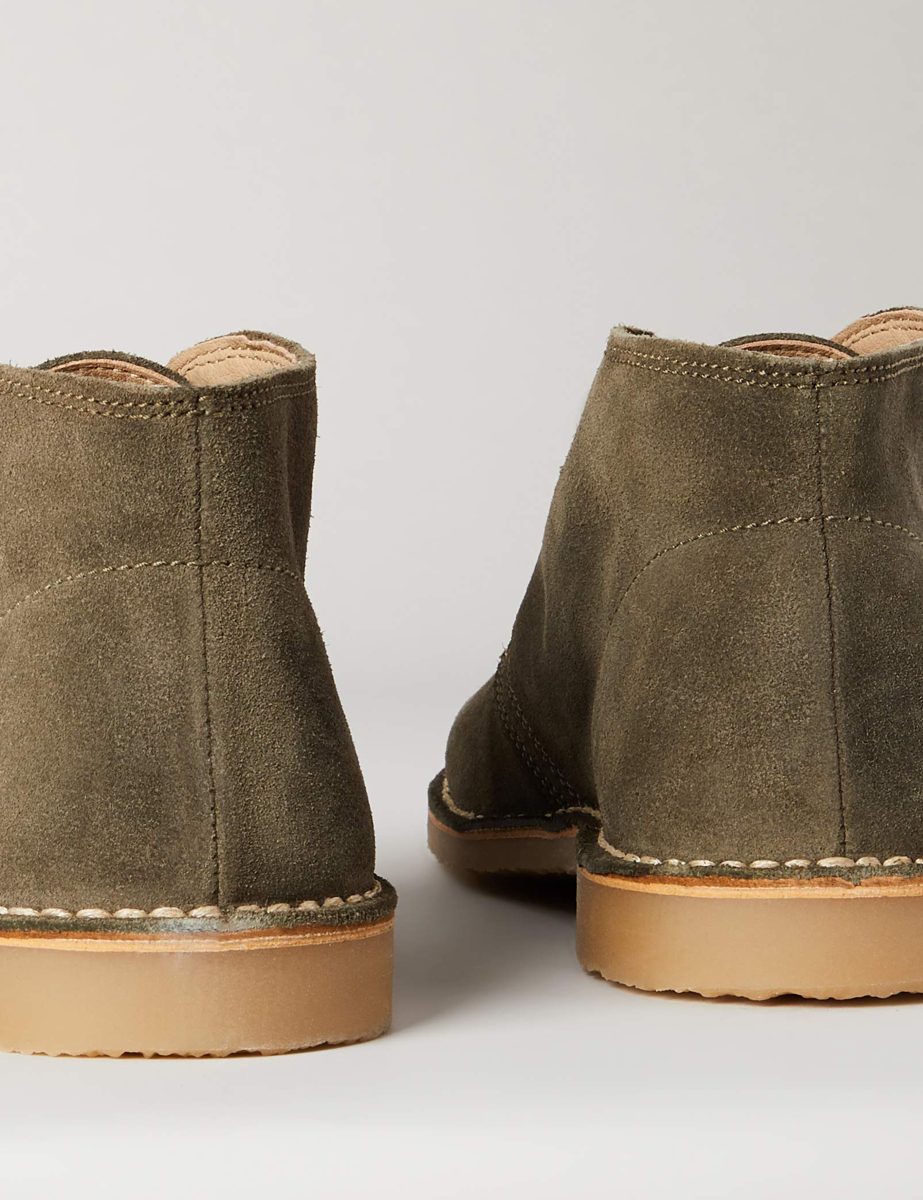 find. Men's Desert Boots, Green Green Jeans Suede, US:5