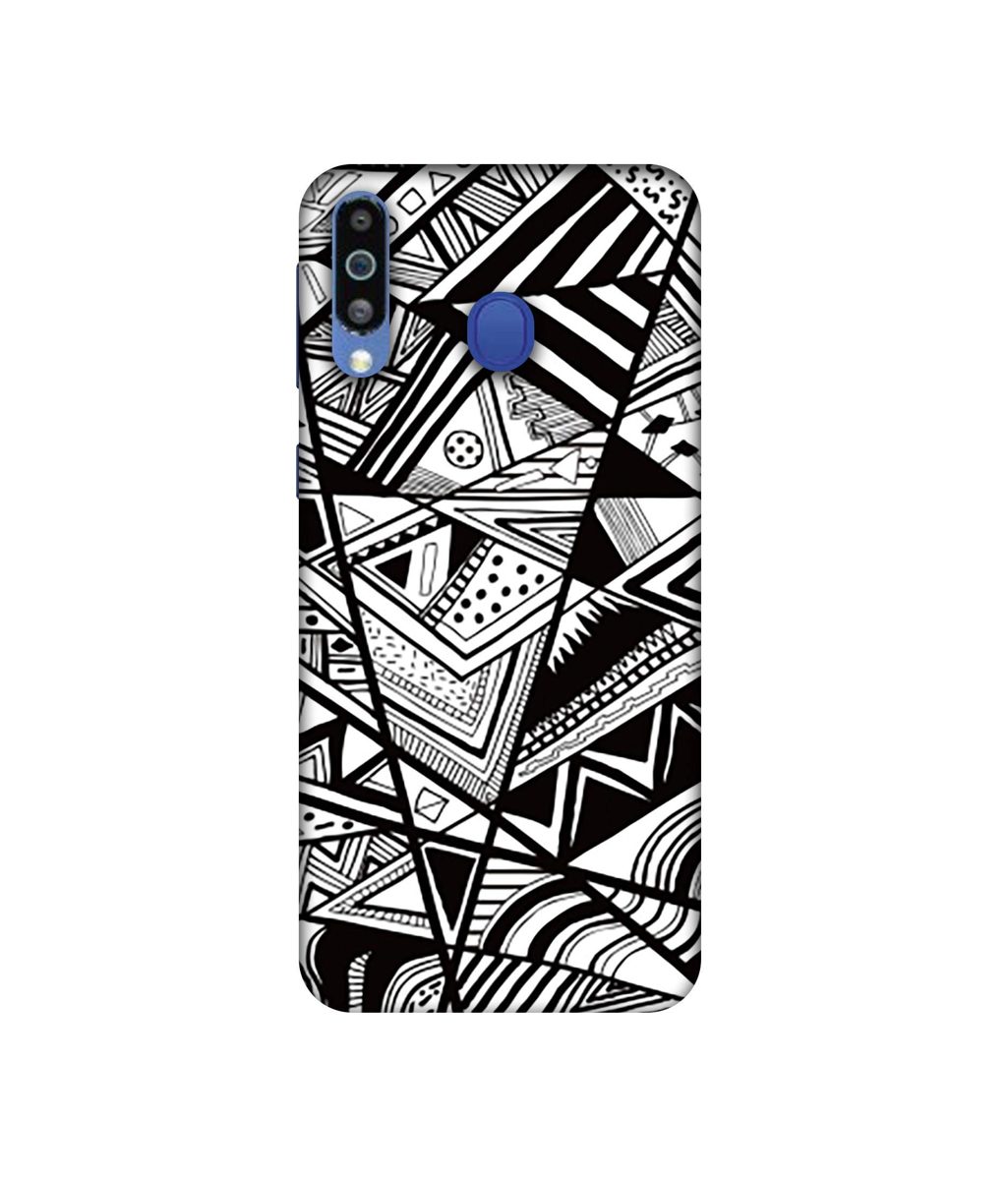 Amazon Brand - Solimo Designer Random Pattern 3D Printed Hard Back Case Mobile Cover for Samsung Galaxy M21