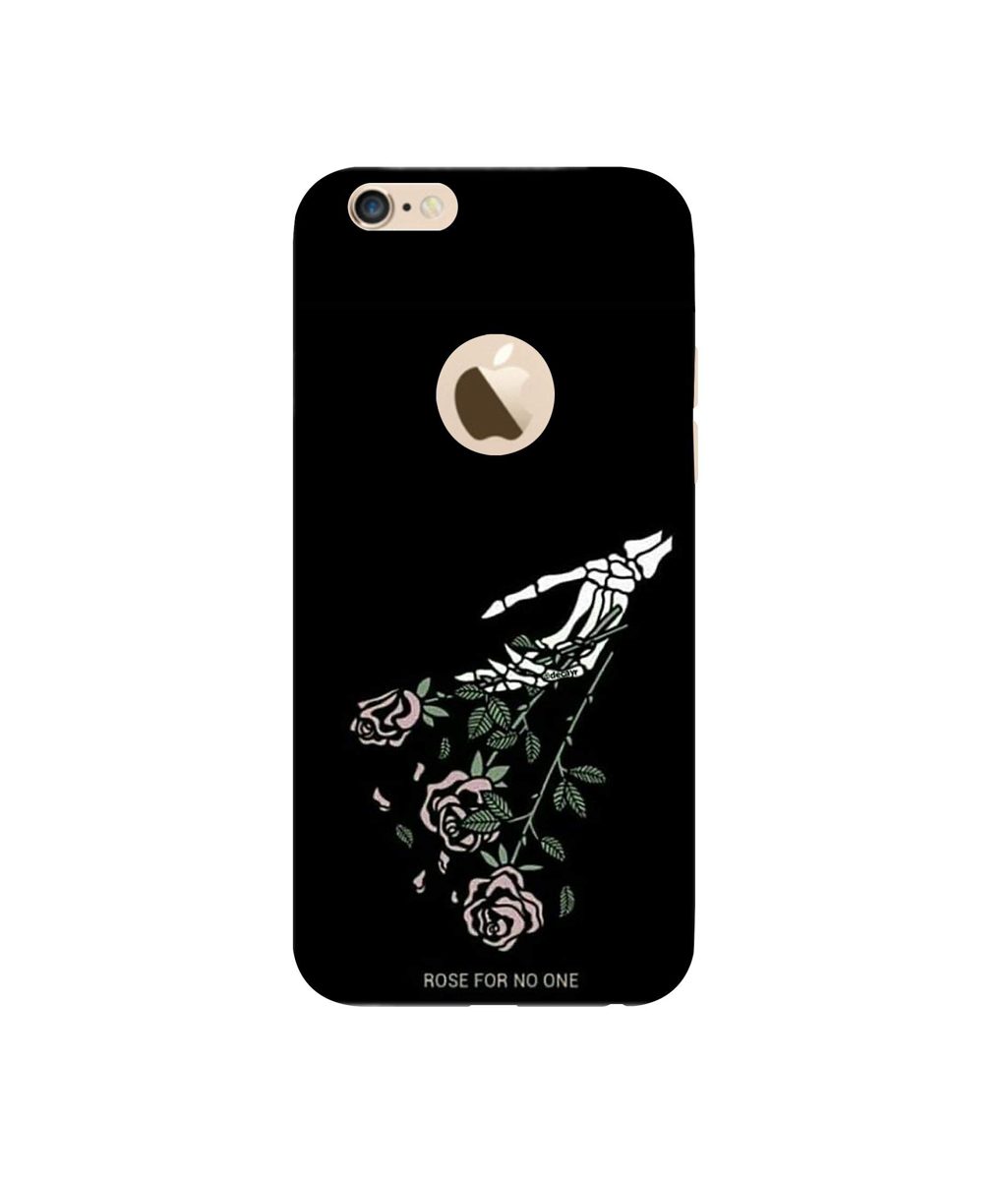 Amazon Brand - Solimo Designer Rose for No One 3D Printed Hard Back Case Mobile Cover for Apple iPhone 6 / 6S (Logo Cut)