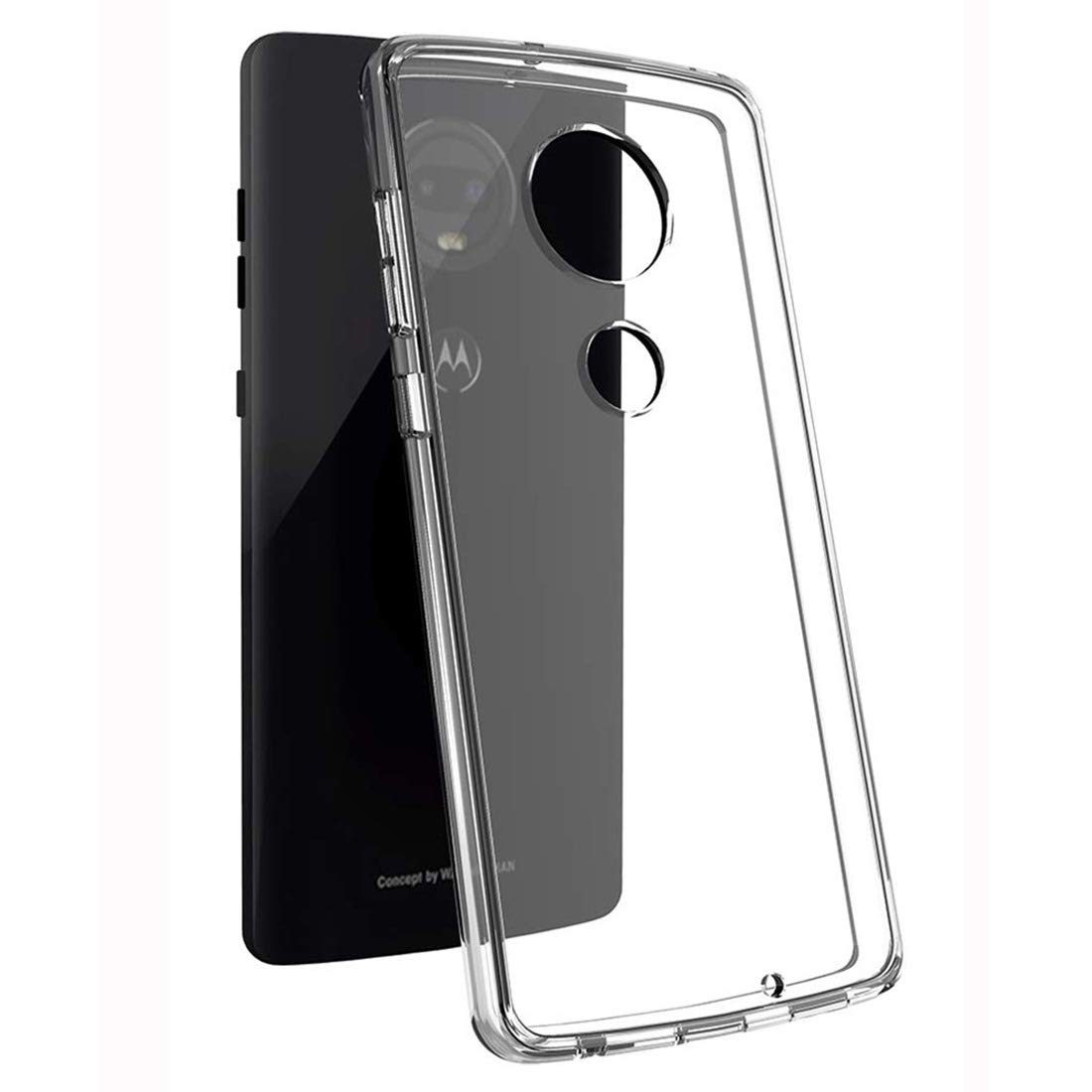 Amazon Brand - Solimo Mobile Cover for Motorola Moto G7 (Soft & Flexible Back Case), Transparent