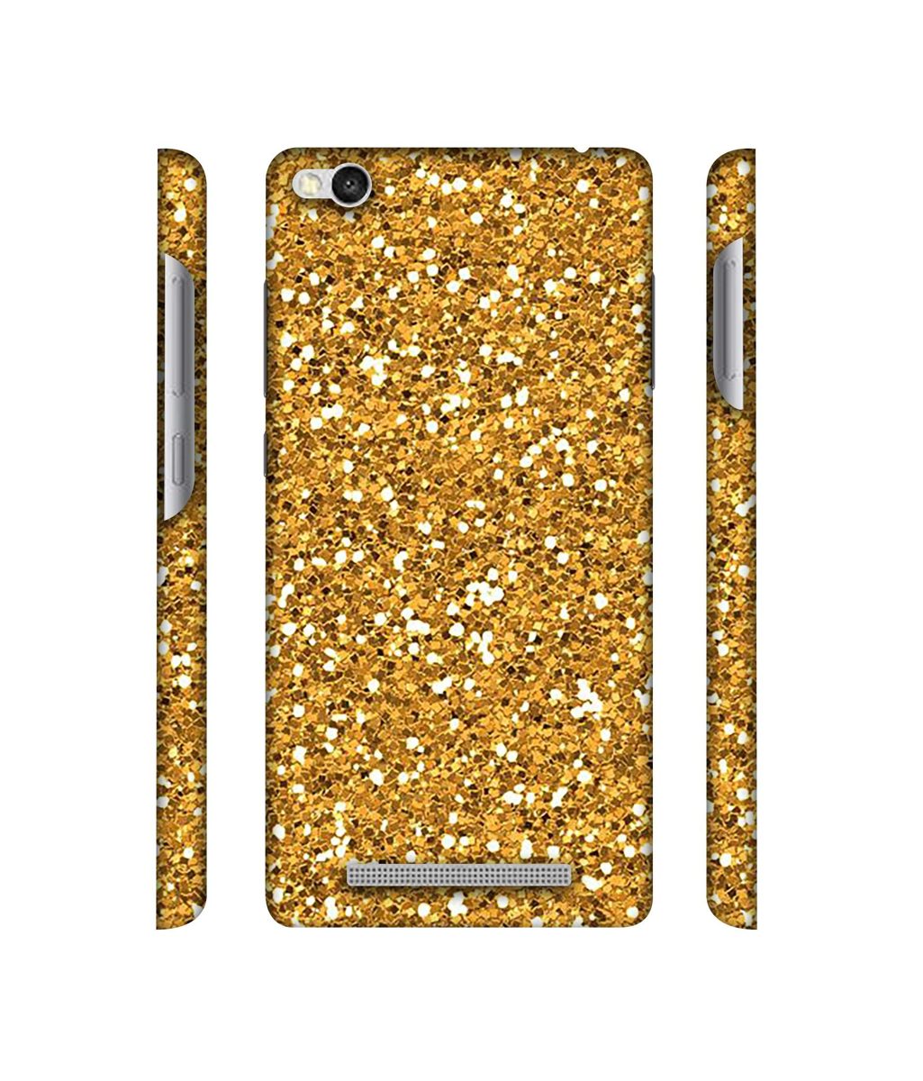 Amazon Brand - Solimo Designer Golden Sparkle 3D Printed Hard Back Case Mobile Cover for Xiaomi Redmi 3S