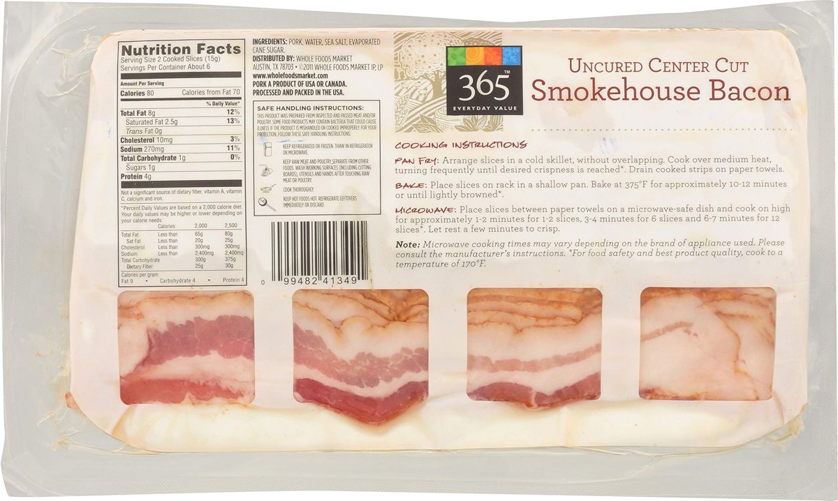 365 Everyday Value, Smokehouse Bacon, 12 oz