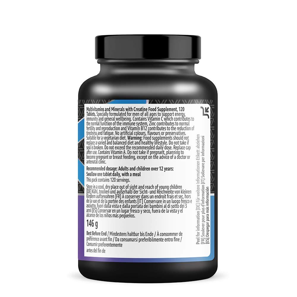 Amazon Brand - Amfit Nutrition Men's Health - 120 Capsules