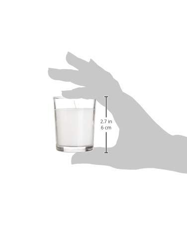 AmazonBasics Unscented Shot Glass Votive Candles, 12-Pack