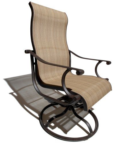 Strathwood Naples Sling Swivel Arm Chair