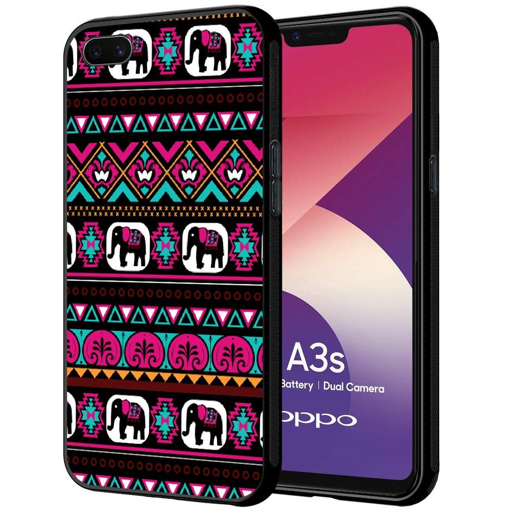 Amazon Brand - Solimo Designer Rangoli Printed Hard Back Case Mobile Cover for Oppo A3s (D1146)