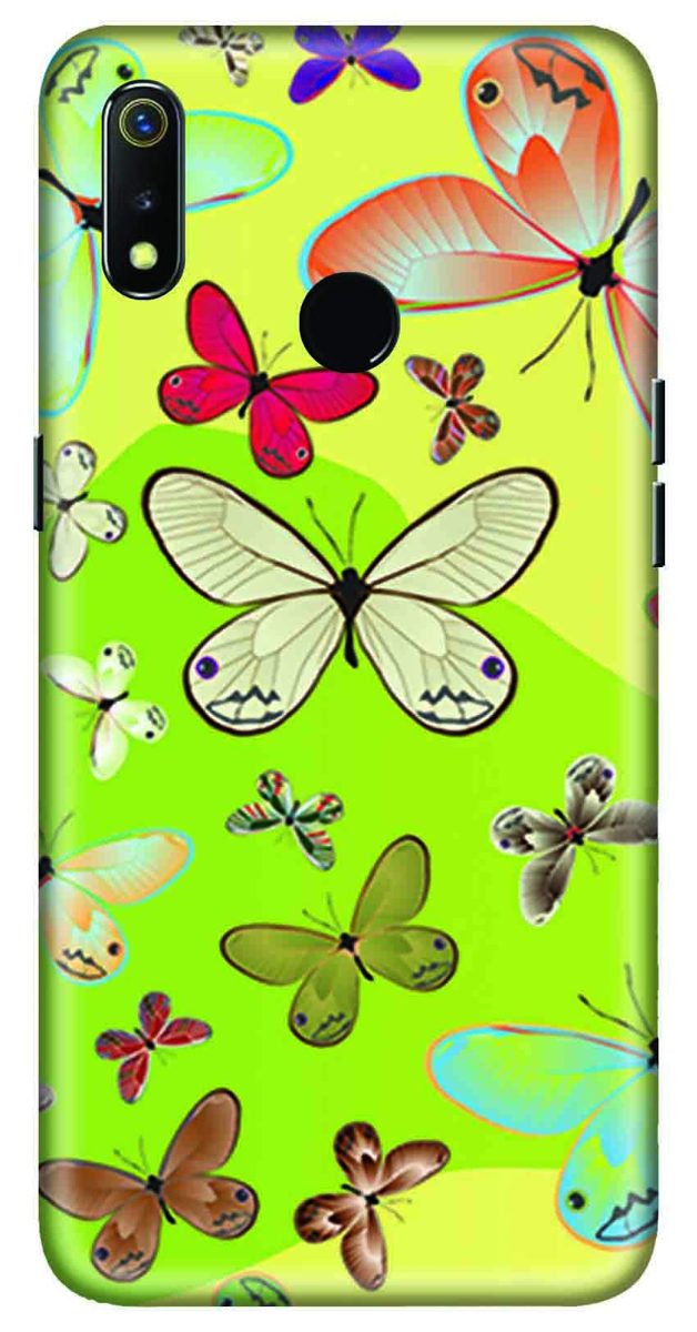 Amazon Brand - Solimo Designer Butterfly Design 3D Printed Hard Back Case Mobile Cover for Realme 3 / Realme 3i