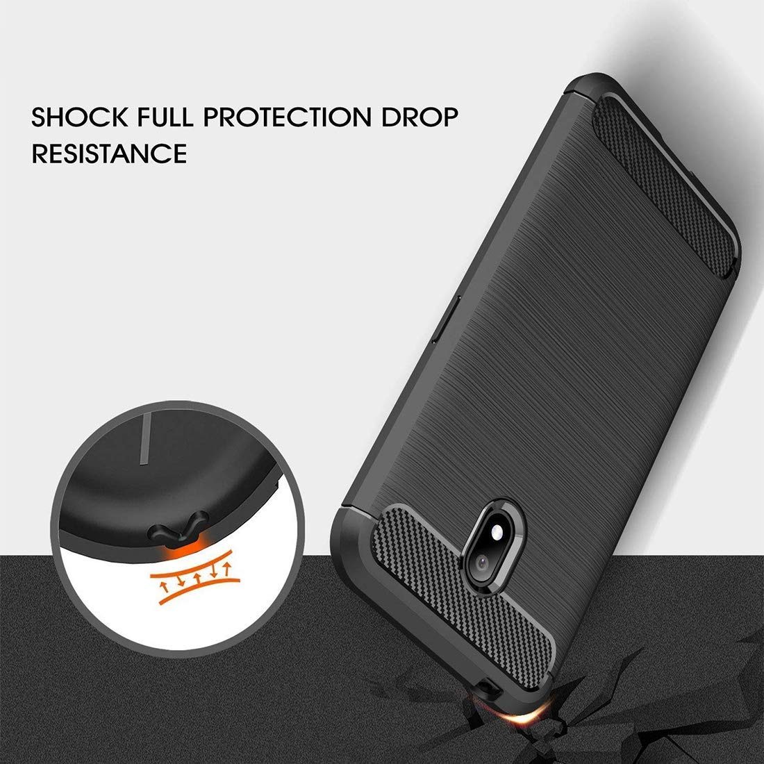 Amazon Brand - Solimo Protective Mobile Cover (Soft & Flexible Back Case) for Mi Redmi 8A (Black)