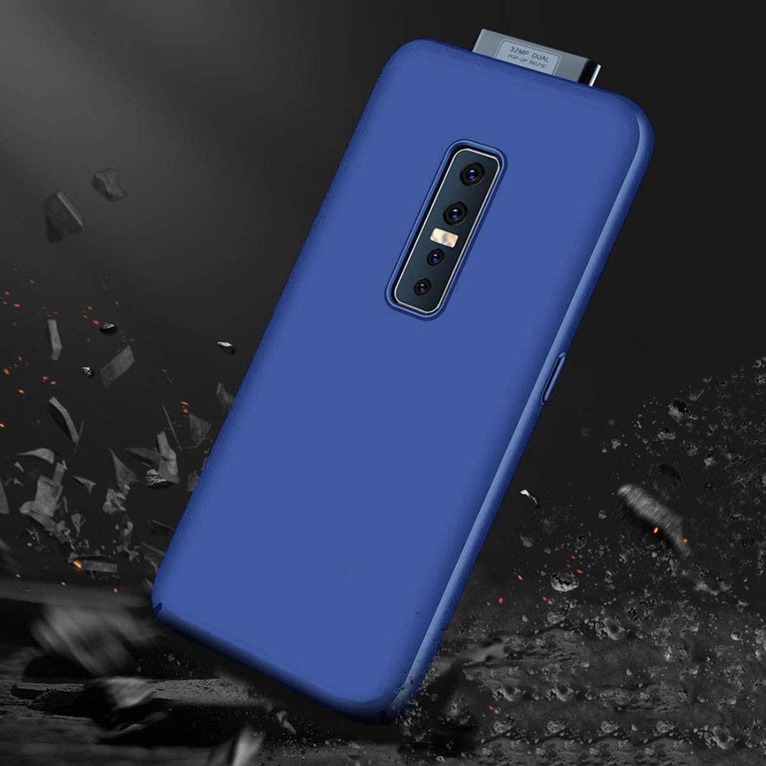 Amazon Brand - Solimo Mobile Cover (Hard Back & Slim) for Vivo V17 Pro (Marine Blue)