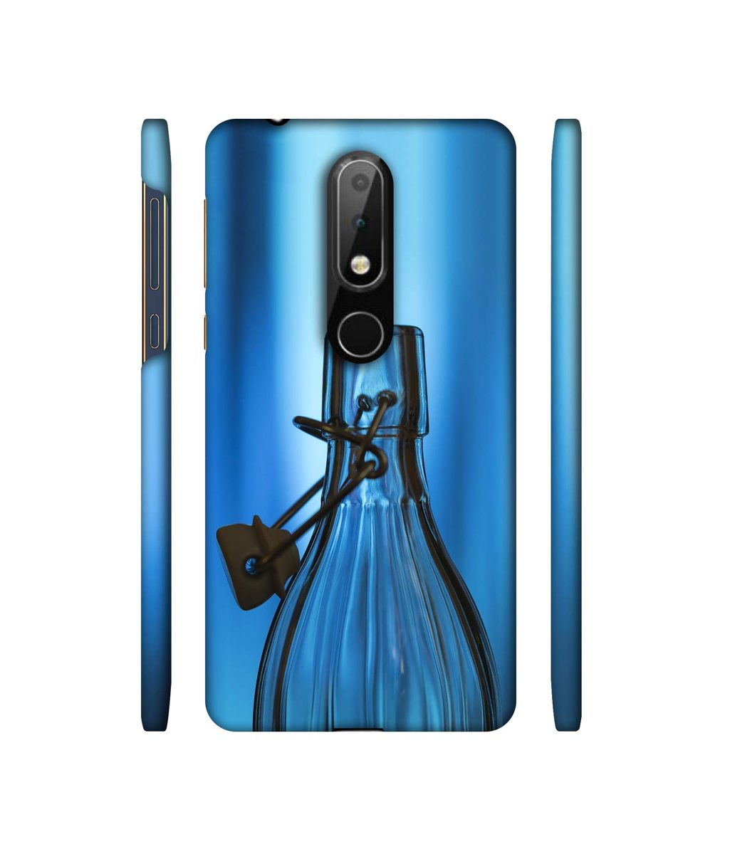 Amazon Brand - Solimo Designer Blue Bottle 3D Printed Hard Back Case Mobile Cover for Nokia 6.1 Plus