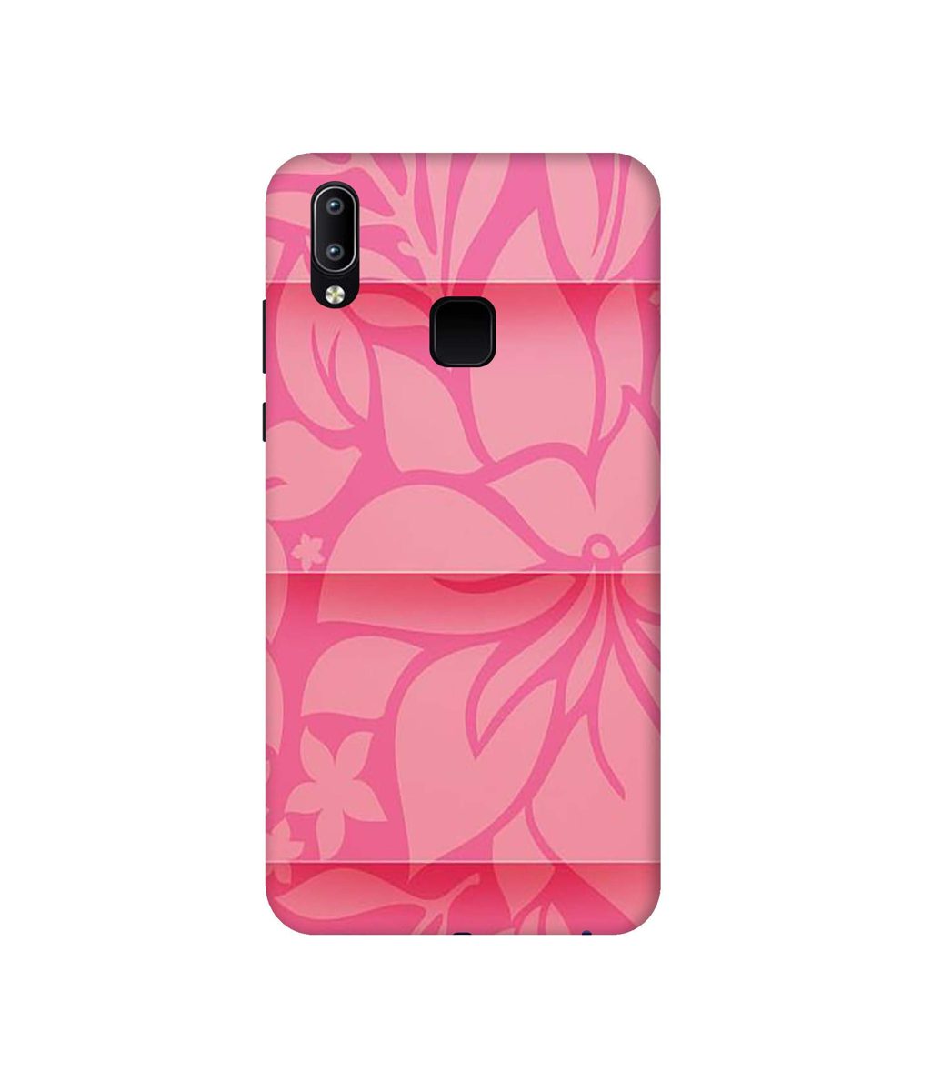Amazon Brand - Solimo Designer Pink Flower Banch Print On Cloth 3D Printed Hard Back Case Mobile Cover for Vivo Y95