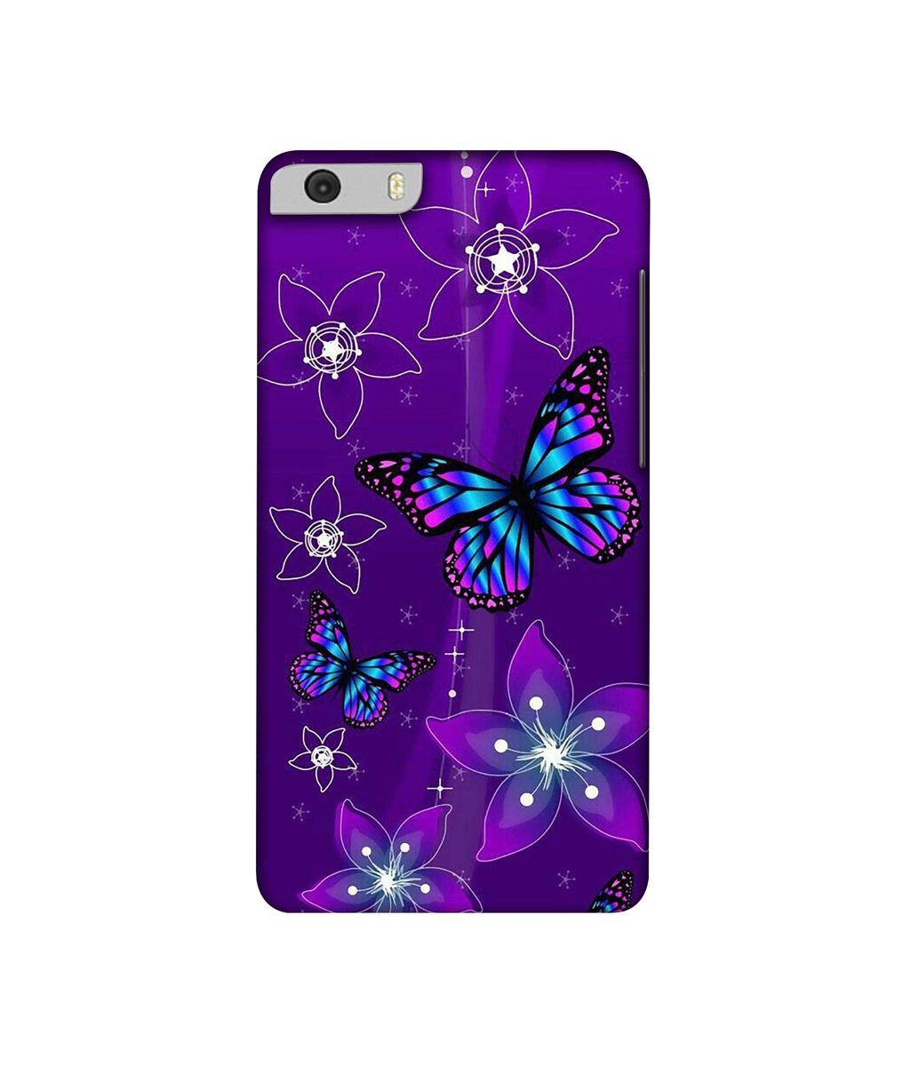 Amazon Brand - Solimo Designer Butterflies 3D Printed Hard Back Case Mobile Cover for Micromax Canvas Knight 2 E471