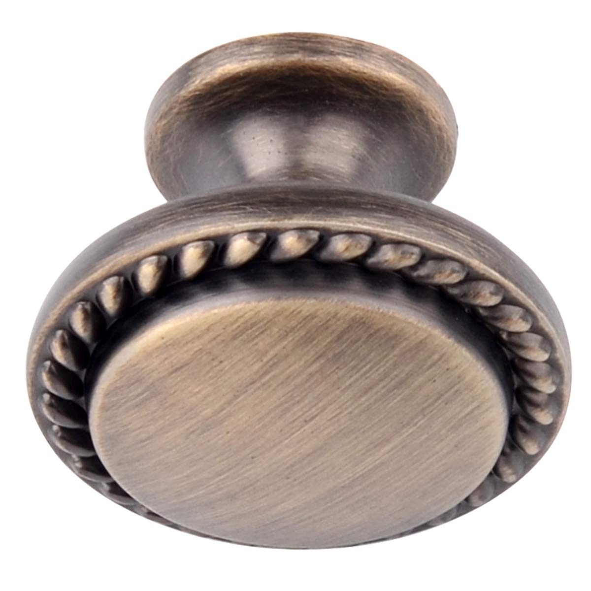 AmazonBasics Round Braided Cabinet Knob, AB900-AB-25