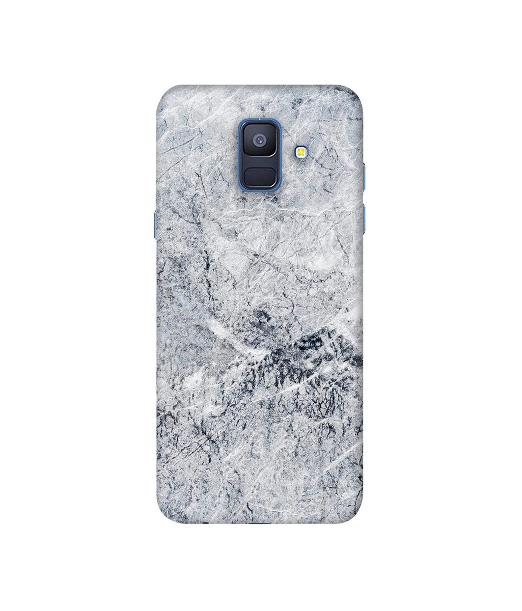 Amazon Brand - Solimo Designer Grayish Marble 3D Printed Hard Back Case Mobile Cover for Samsung Galaxy A6