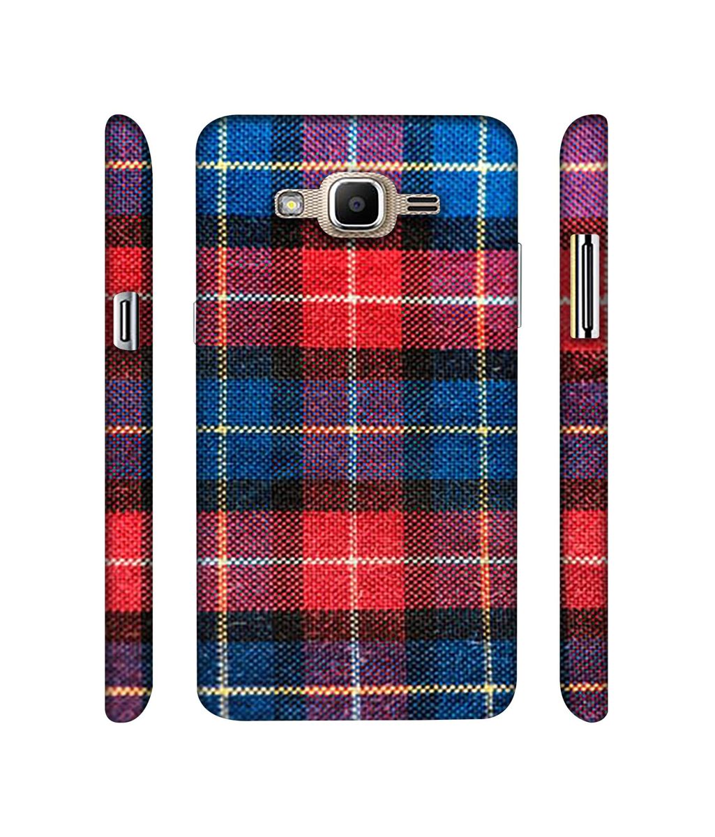 Amazon Brand - Solimo Designer Check Cloth 3D Printed Hard Back Case Mobile Cover for Samsung Galaxy J2 Prime