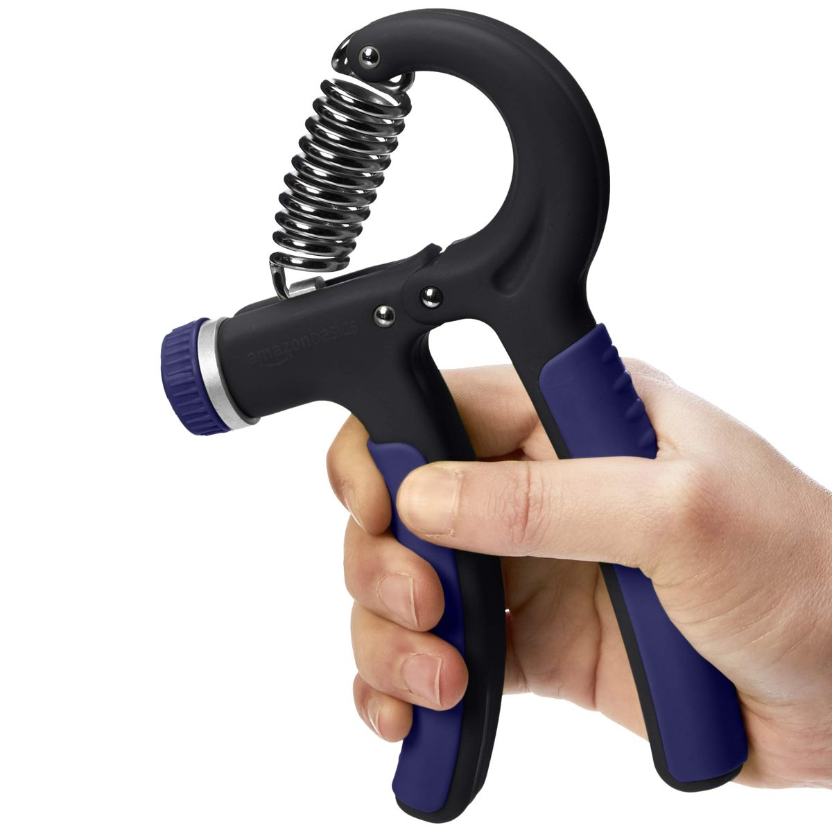AmazonBasics Adjustable Hand Grip Strengthener, 2-Pack, IR97029B-BL-2, Blue